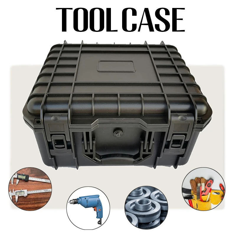 

Tool Box Waterproof Hard Carry Case Tool Case with Sponge Storage Box Portable Plastic Toolbox Organizer Safety Protection Box