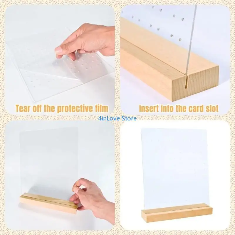 T4MD Acrylohrring Ständer Schmuck Display Rack Frauen Schmuck Pegboard