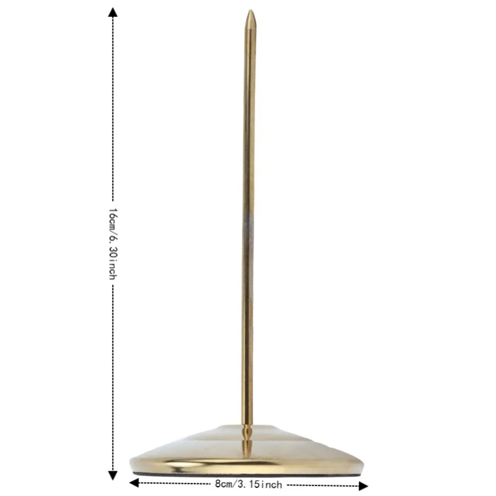 Stainless Steel Receipt Spike Holder Thickened Round Bottom Ticket Stabber Rod Golden Straight Rod Bill Holder Spike view 6