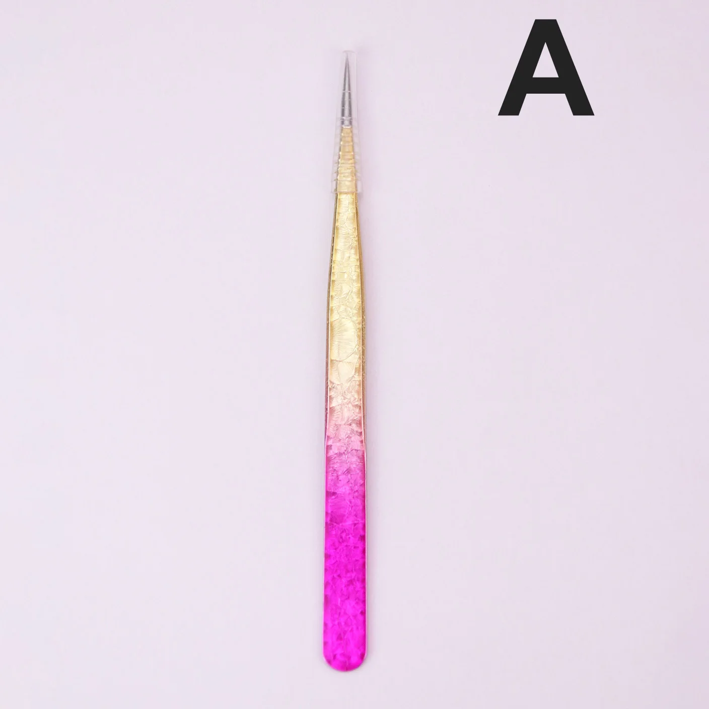 Eyelash tweezers ice flower anti-static 3D precise eyebrow grafting false eyelash extension supplies makeup tweezers tools