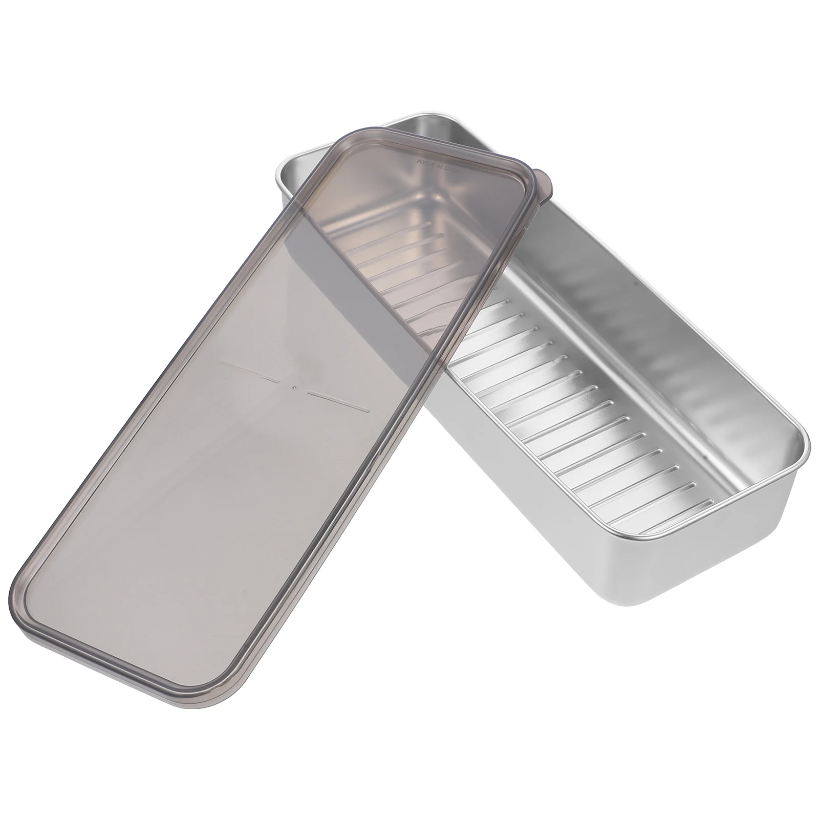 

Stainless Steel Food Container 304 Grade Reusable PP Bacon Keeper Fridge Organizer Clear Sealed Lid Kitchen Storage