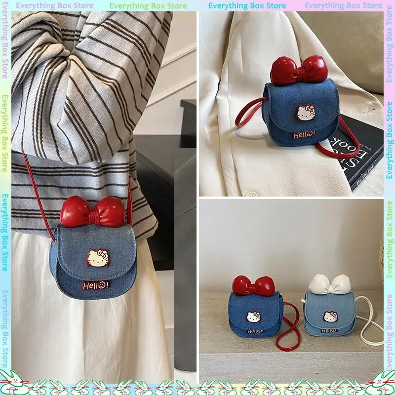 

Mini Cartoon Cat Women'S Crossbody Bag Princess Bow Accessory Bag External Export Red Key Crossbody Bag Children'S Gift