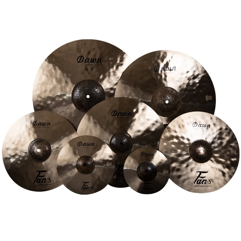 Pearl Polished B20 4‑Pieces Cymbal Set Percussion Accessory for Electric and Acoustic Drum Kit Stage Home Music Performance