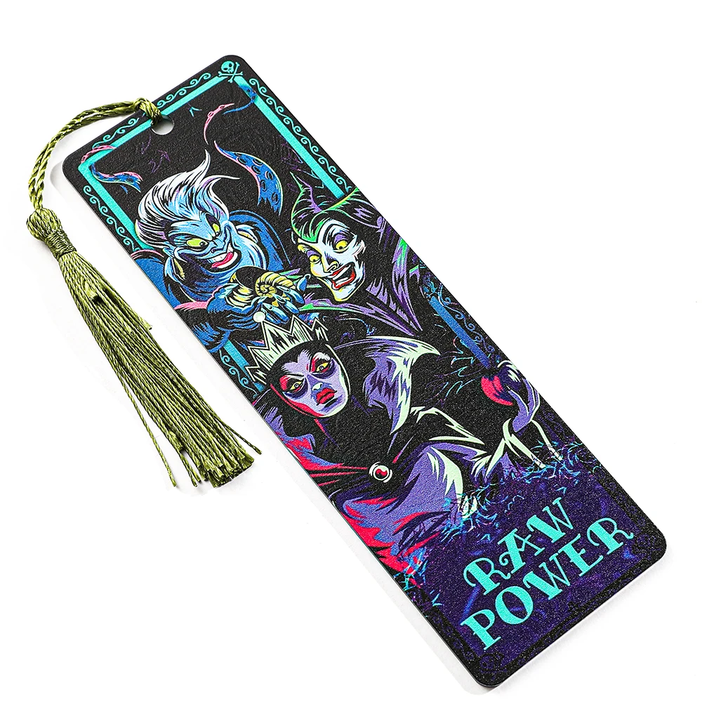 Disney Movie Villain Witch Creative Acrylic Bookmark for Women Men Teen Film Fans Halloween Gifts for Book Lover