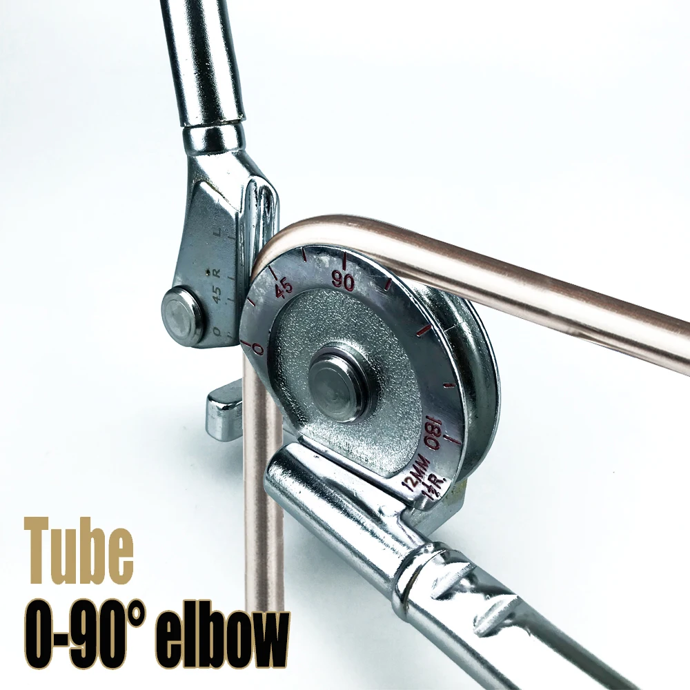 أداة يدوية لثني الأنابيب المصنوعة من الفولاذ المقاوم للصدأ لأنابيب 1/2 بوصة O.D 12 مم - أداة ثني قوية مع رافعة 1.2 سم