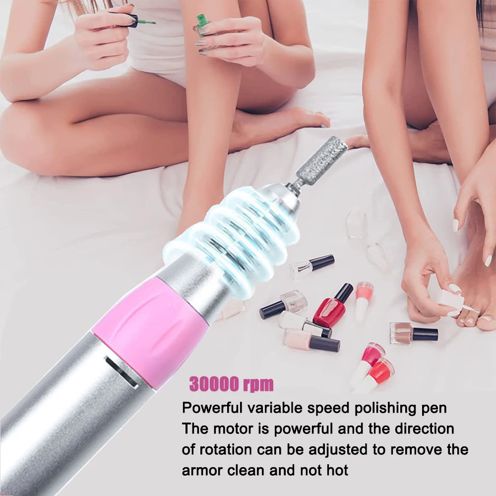 5 In 1 Nail Drill Polisher LED Photoapthery Lamp Dryer Multi-purpose Vacuum Cleaner Nail Art Tool Hand Pillow Integrated Machine