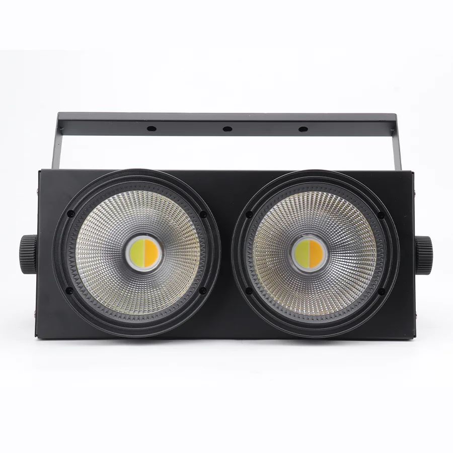 2 Eyes COB Blinder Lighting 200W LED 2IN1 Cool Warm White Lighting 2X100W Stage Effect Lighting Equipment For DJ Wedding Party