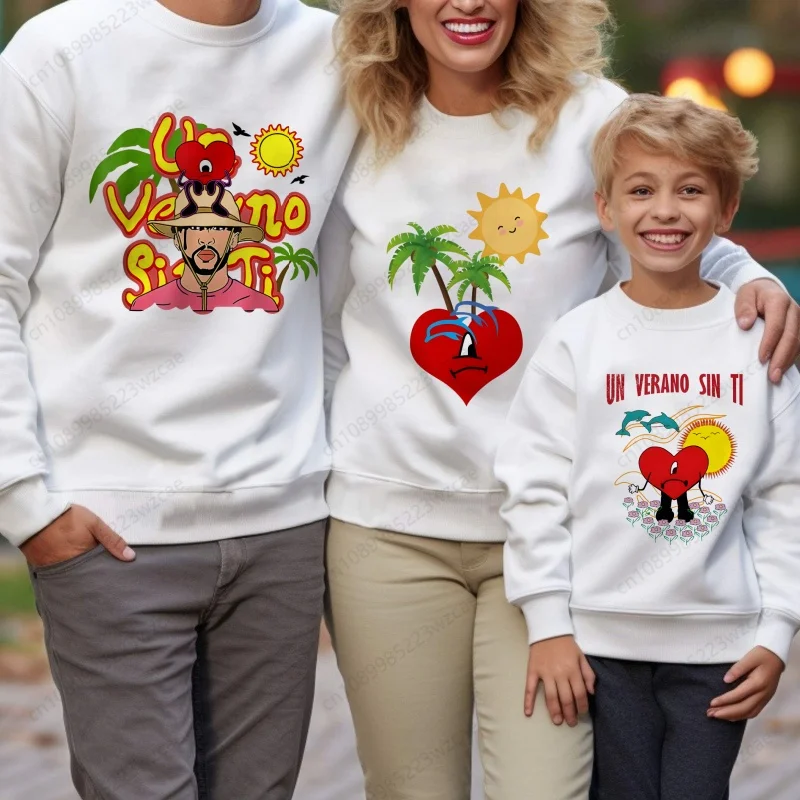

Bad Bunny Un Verano Sin Ti Tu No Eres Bebecita Eres Bebesota Children Hoodies Long Sleeve Clothes Baby Gilrs Casual Sweatshirt