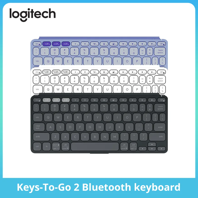 

Logitech Keys-to-Go 2 - Portable Bluetooth Tablet Keyboard with Built-in Case, Thin Wireless Keyboard for Windows, Android,