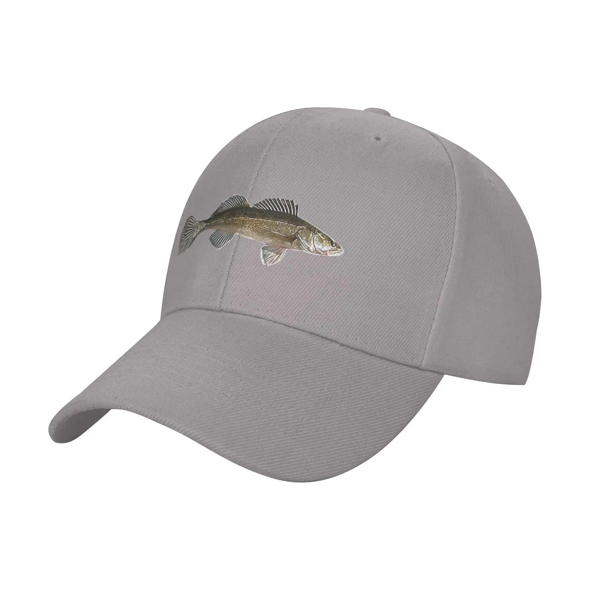 Hot Sale Zander Pike-Perch White Alternate Design Baseball Cap  One Size Fits All Baseball Caps  Surfing Baseball Caps