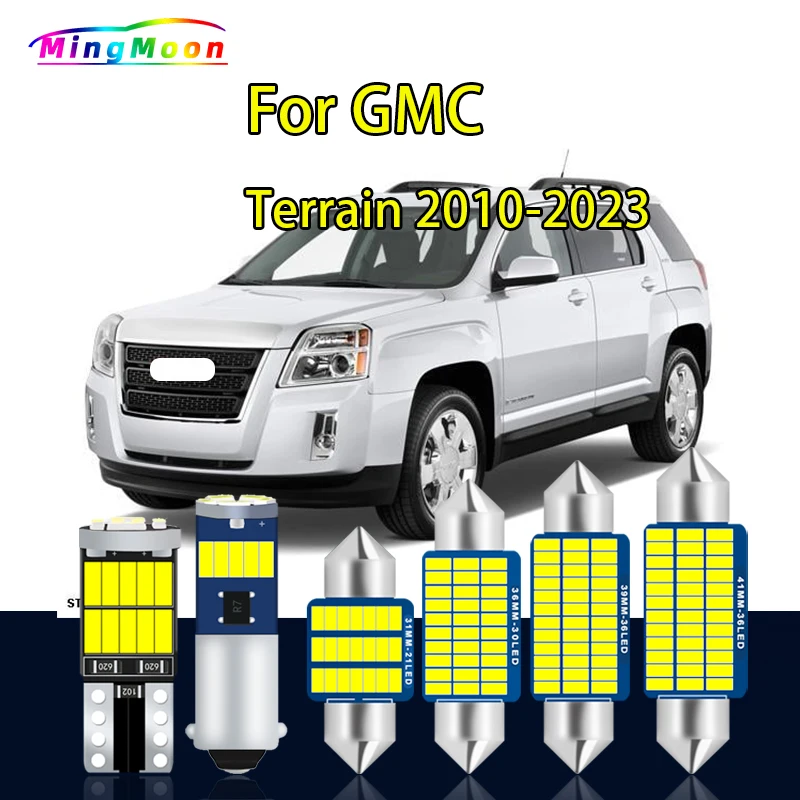 Para GMC Terrain 2010 2011 2012 2013 2014 2015 2018 2019 2020 2021 2022 2023 LED Kit de luz de techo de mapa Interior accesorios de coche