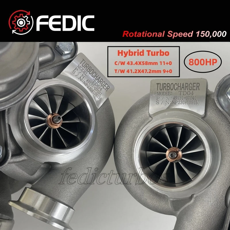 Twin Hybrid MFS 11+0 Turbocharger 49131-07031 49131-07041 Turbine full turbo for BMW 335i E90 E91 E92 E93 225Kw 306HP N54B30