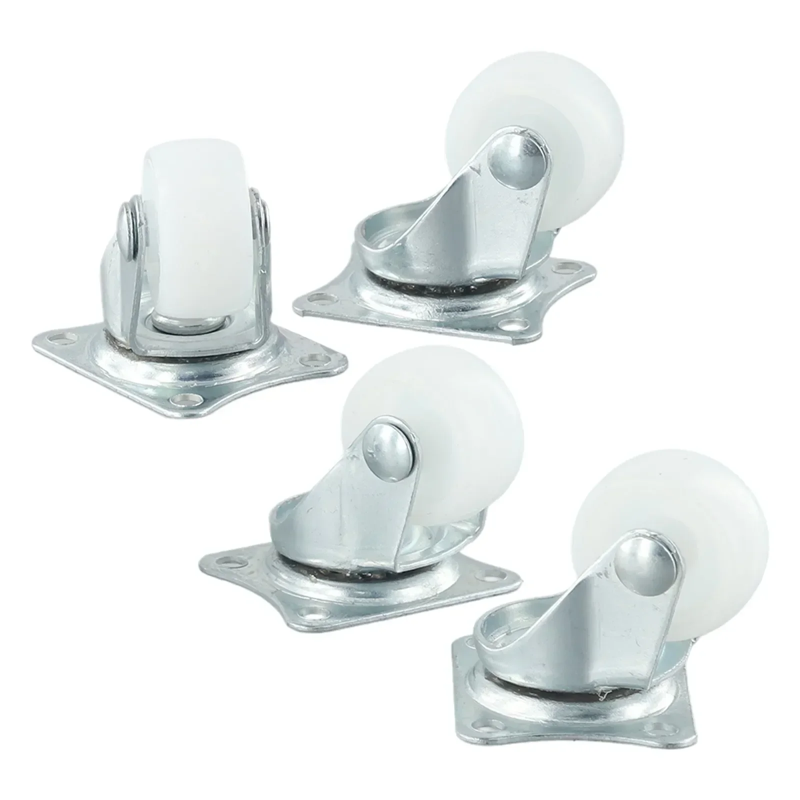 Parts Swivel Casters Homes Warehouses White/silver With Rubber Bearing Wheels Mount Ball Stroller High Quality