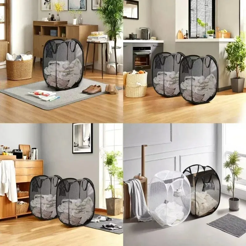 سلة الملابس المنزلية القذرة سلة تخزين قابلة للطي سكن الجامعة غرفة المعيشة تخزين دلو حقيبة الغسيل