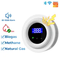 Tuya Smart Wifi Natural Gas Sensor Combustible Household Kitchen App Alarm Detector Leakage USB Powered Safety Smart Home