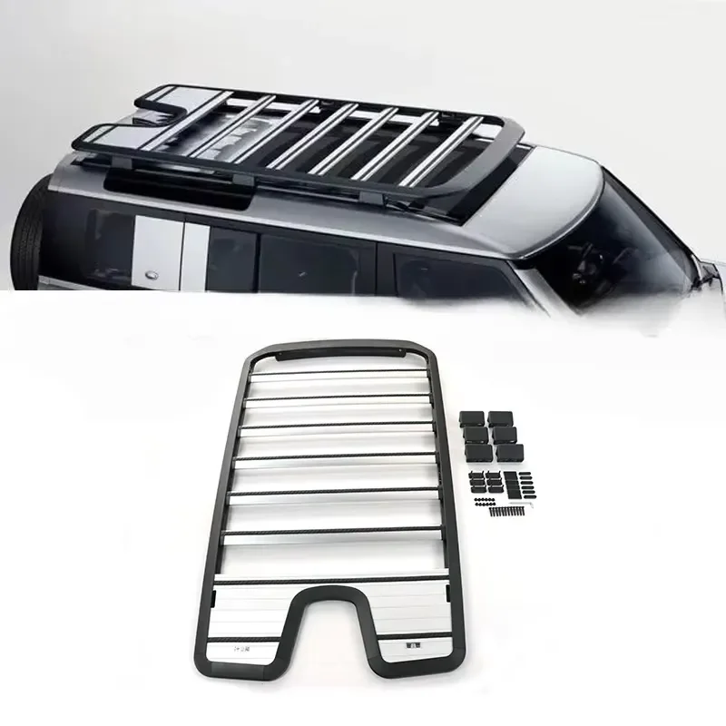 Aluminum Alloy Roof Rack Bracket Luggage Suitable for Defender 110 2020 2021 2022 2023 Exterior Accessories