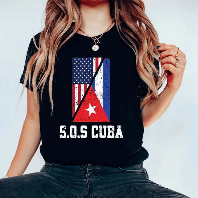 Cuba Patria Y Vida Shirt Revolution Cuban Liberty Movement Unisex T Shirt, Patria Boricua Shirt Gift Puerto Rican Flag T Shirt