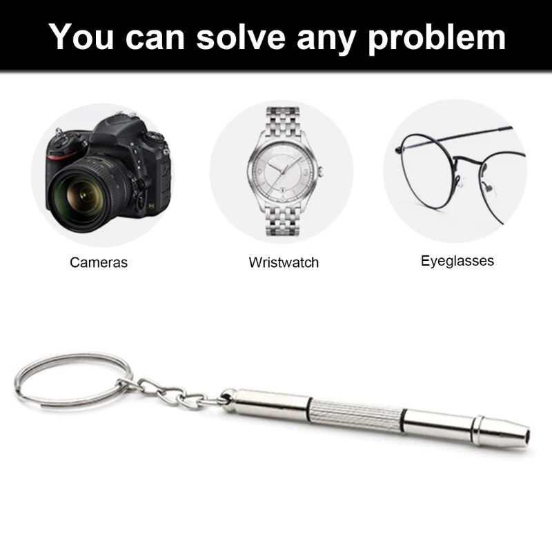 F92C Eyeglasses Отвертка Ремонт комплект. Преподобные 4 в 1 мини -отвертка Set Set Клавианые очки солнцезащитные очки Смотреть