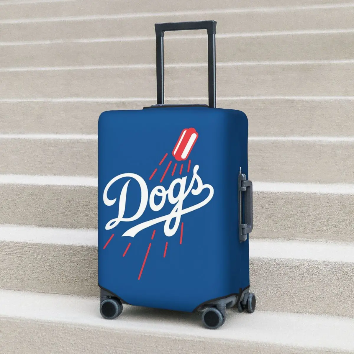 

Dodger Dogs — синий защитный чехол для чемодана, эластичные защитные чехлы для дорожного багажа на 18–32 дюйма