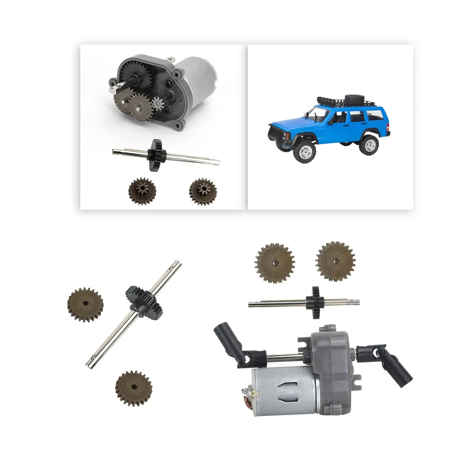 RC Transmission Gear Set Durable replacement MN MN78 1/12 Crawler Car