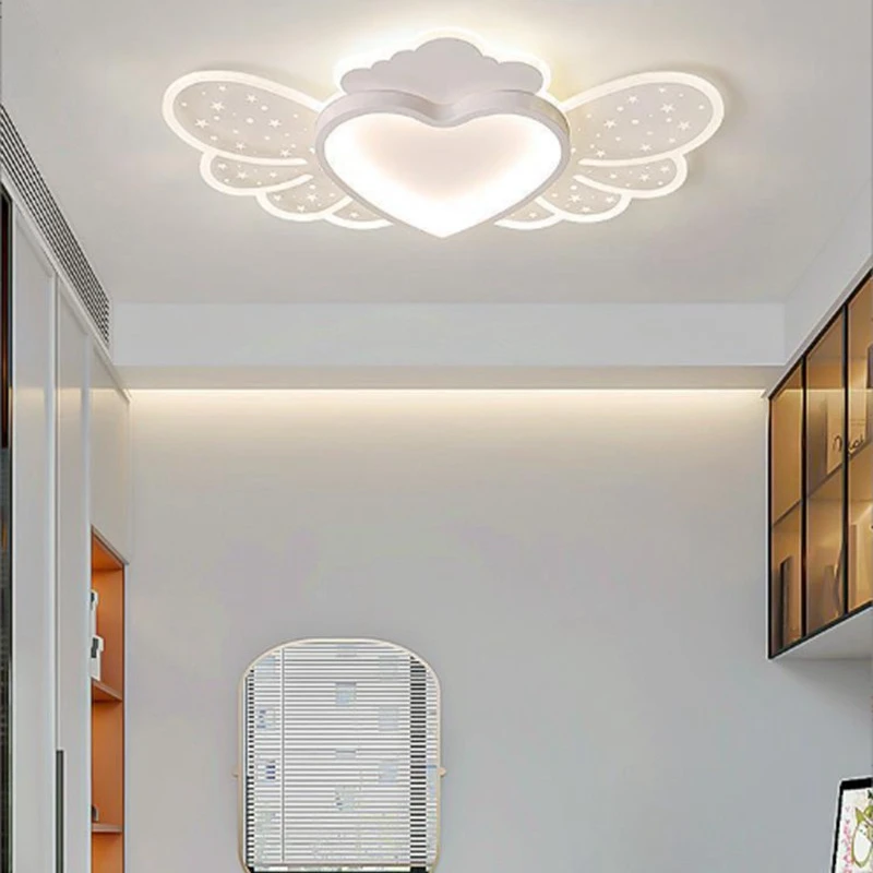 Love Angel Bedroom Ceiling Lamp Modern Intelligent LED Dining Room Chandelier Simple Yakeli Mantianxing Indoor Decoration Lamps