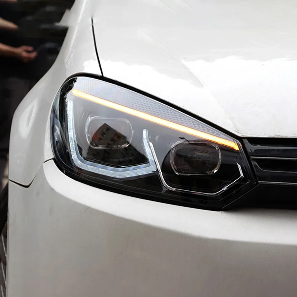 Conjunto de faros delanteros de coche para Volkswagen Golf 7 MK7 2013-2017, actualización de Golf 8 Style, lente de proyector LED automática, accesorio Plug and Play