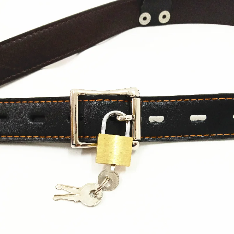 Adjustable Leather Chastity Waist Belt with 4 Sizes Stainless Steel Anal Hook Beads BDSM Bondage Restraints Butt Plug Sex Toys