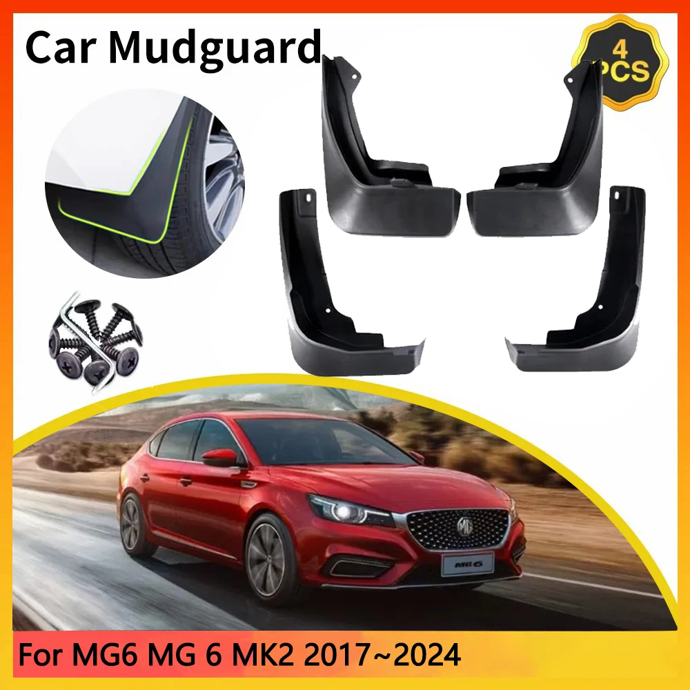 

For MG6 MG 6 MK2 2th 2Gen 2017~2024 2018 2019 2020 2012 2013 Car Mudguards Mudflap Mudguard Splash Guards Mud Flaps Fender Auto
