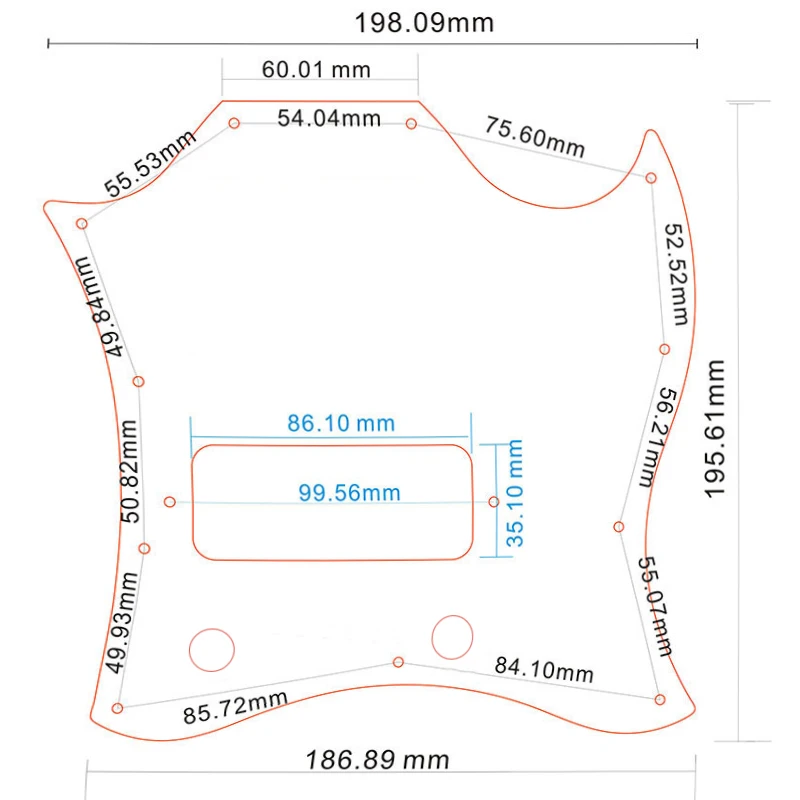Pleroo Bagian Gitar-untuk Gib Standard SG Full Face Gitar Pickguard Route Bridge P90 Humbuckers Pelat Gores Pola Api