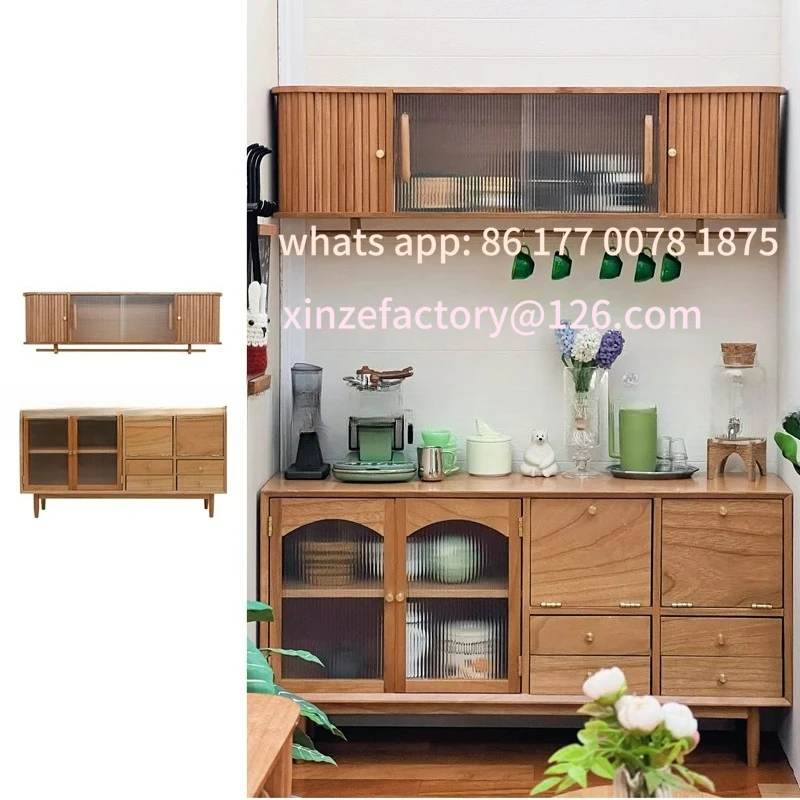 Customizable 1/6 Scale Miniature Dollhouse Wall Cupboard Cabinet Mini TV Bench for Doll House Furniture Accessories