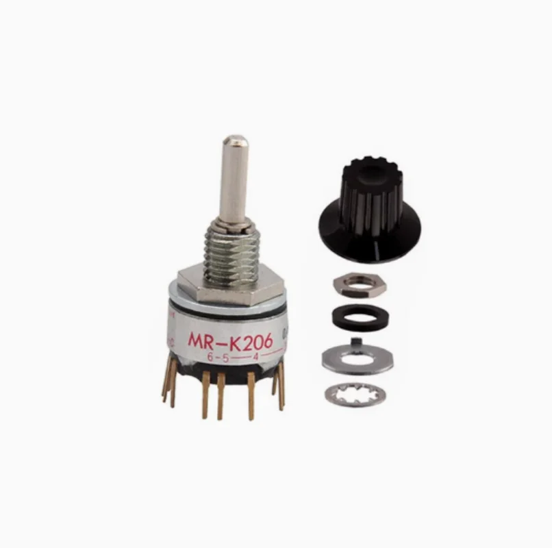 

2pcs MRK206 MR-K206 MRK206-A NKK Rotary band switch handwheel special