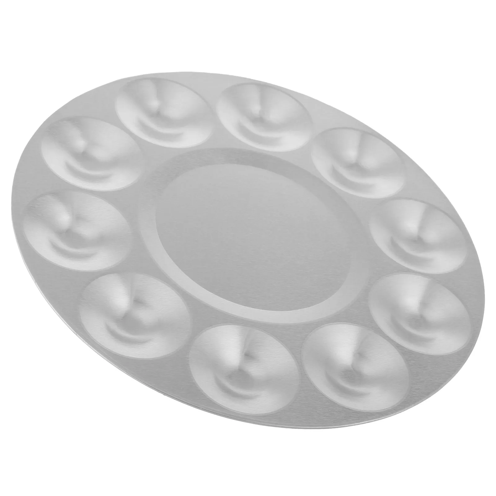 

Металлическая палитра для красок: прочная, многофункциональная, портативная, для смешивания акварельных пигментов, для точного разбавления красок