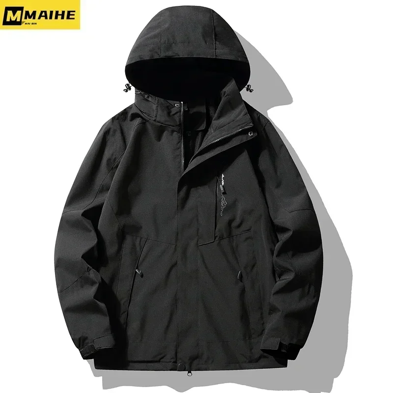 

Techwear 2024 модные походные ветрозащитные водонепроницаемые кемпинговые рыболовные мужские куртки для бега тонкая спасательная Ветровка унисекс для улицы