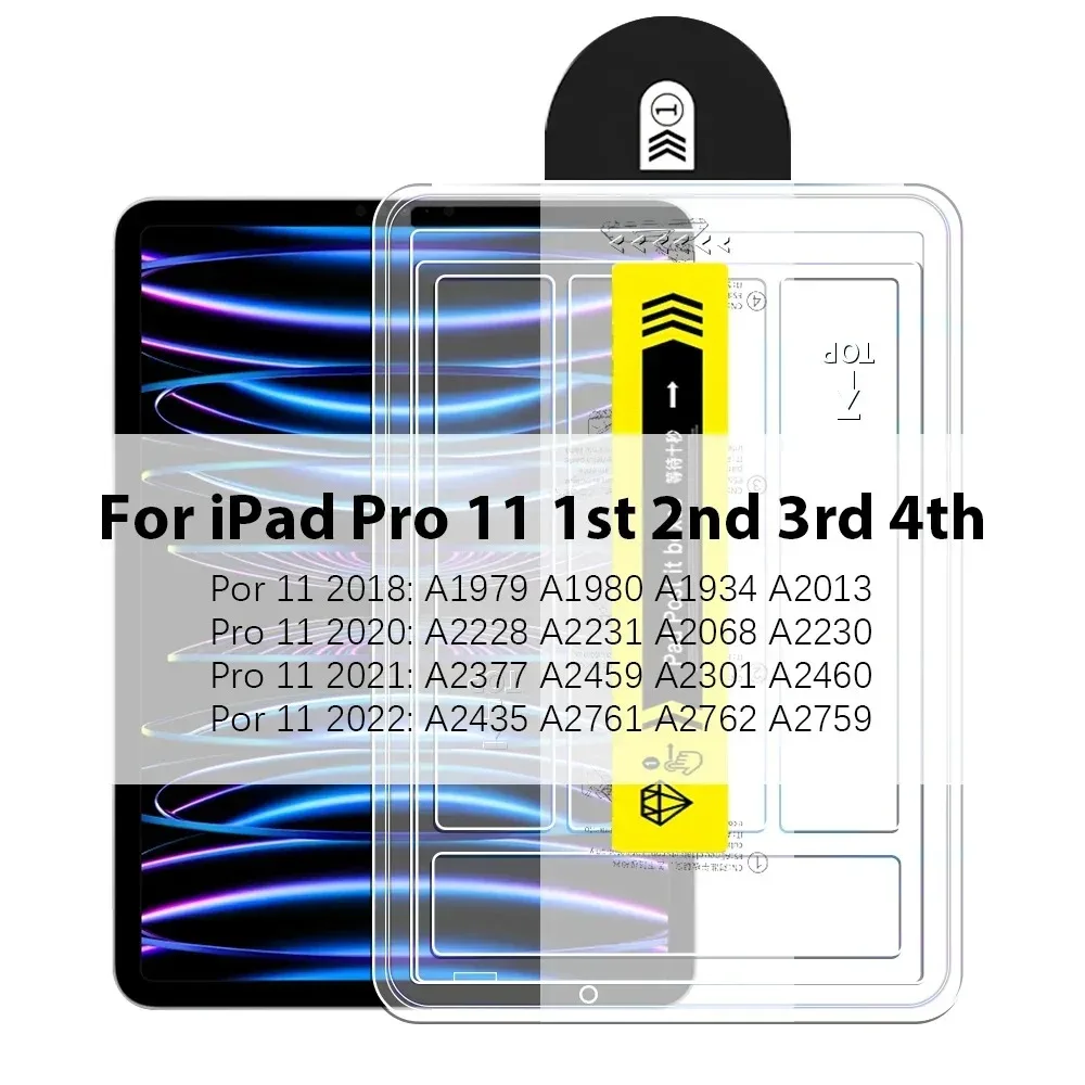Gehärtetes Glas für iPad Air 13 11 5 4 3 M3 M2 Pro13 M4 A16 11. 2025 12.9 Displayschutzfolie 10 9 10. 9th Mini 7 6 Instant Film