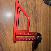 Router Table Height Gauge, 0-60mm Adjustable Table Saw Depth Gauge, Setting up Height Aluminum Measuring Gauge Woodworking Tools