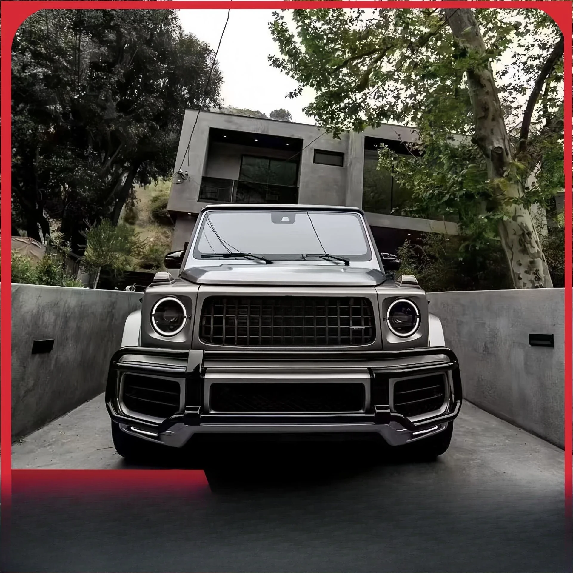 Suitable for Mercedes-Benz large G350g550g500 modified new Babos g63 anti-collision front protective bar guardrail insurance