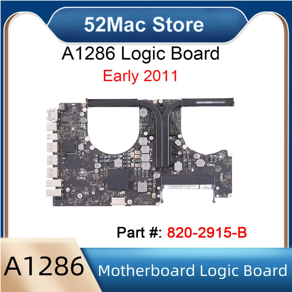 2011 Year A1286 Motherboard Logic Board For i7 CPU Macbook Pro 15