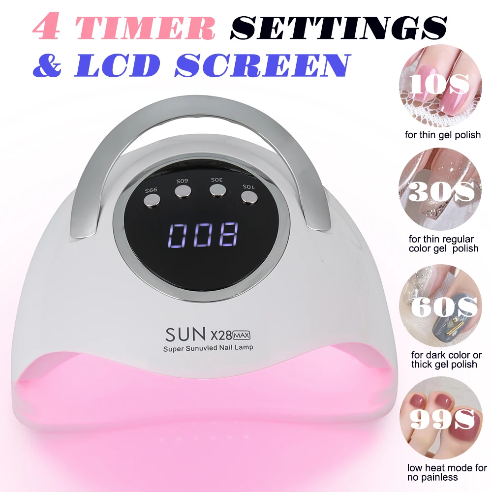 Lâmpada uv led para unhas, 90leds, lâmpadas de cura para salão de beleza doméstico, lâmpadas de secagem para todos os esmaltes em gel, equipamento profissional para unhas