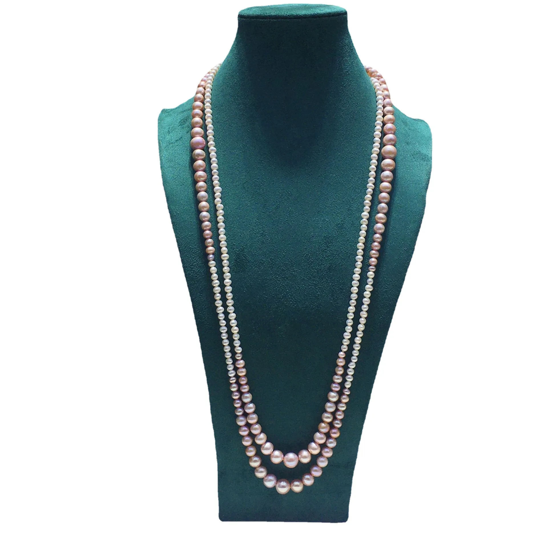 60'' Women's  Fashion candy color Pearl Long Necklace