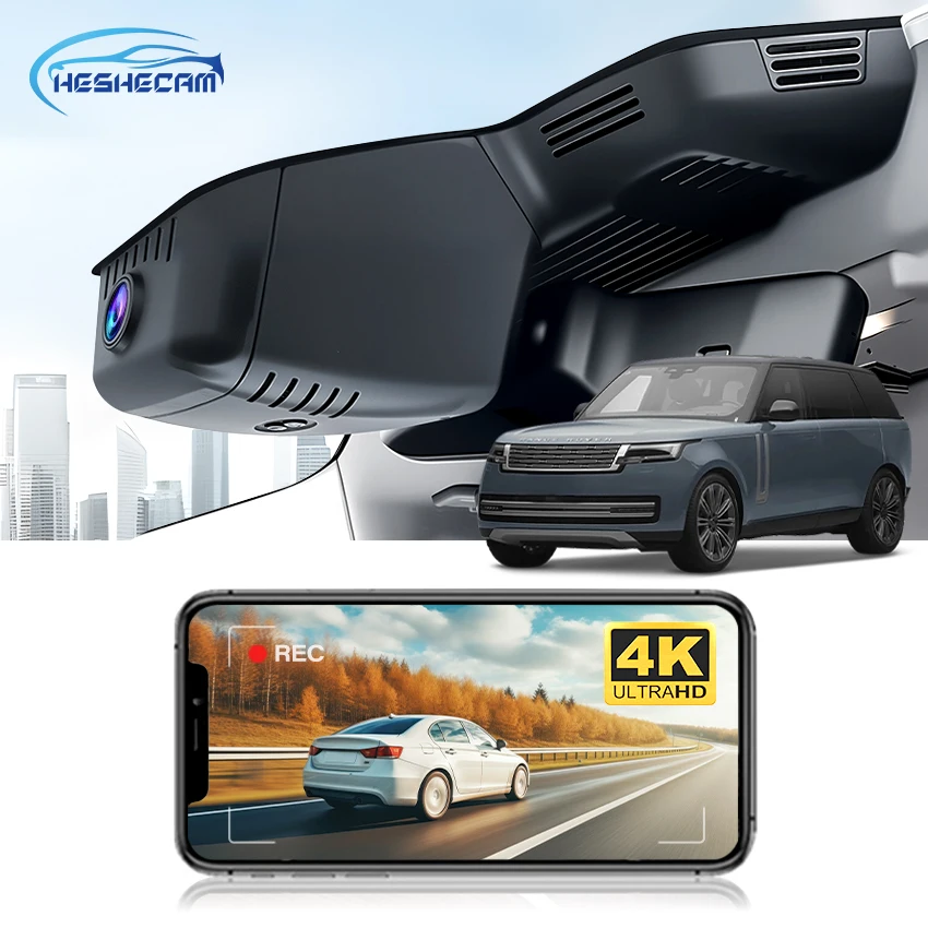 4K Dash Cam for Land Rover Range Rover /Sport /Evoque 2023-2025, HESHECAM Car DVR Camera WiFi Recorder,OEM Design Video Recorder