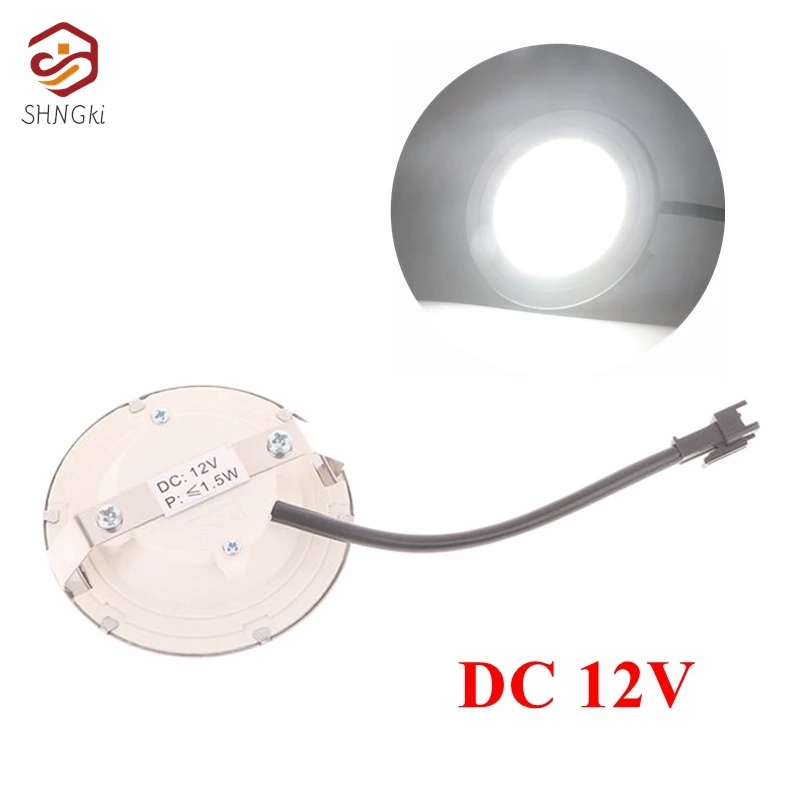 

1pc SM 68mm Range White Light LED Bulb 12V DC 1.5W Kitchen Cooker Light Lamp Cabinet Closet Cupboard Light Energy Saving