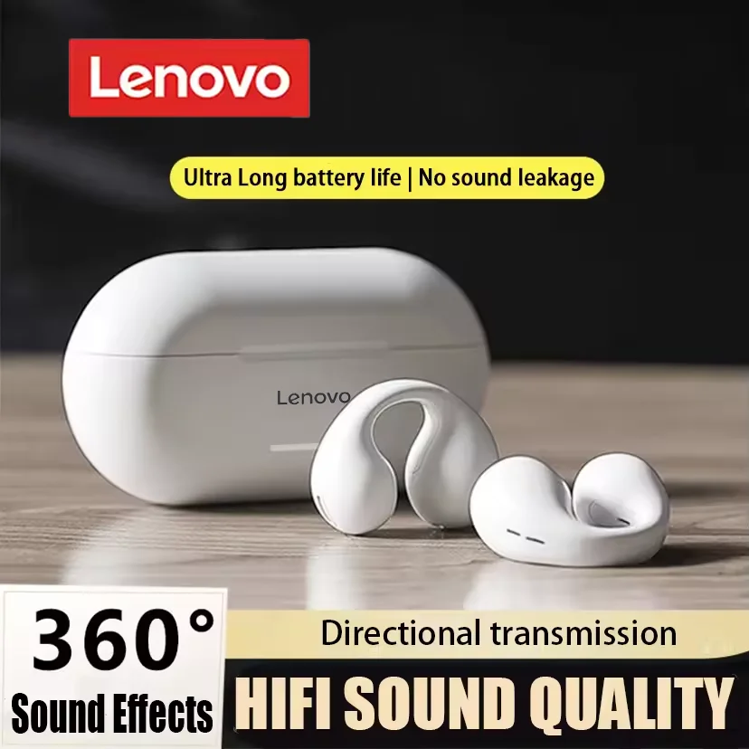 Новые беспроводные Bluetooth 5,3 наушники Lenovo T7500 с костной проводимостью, спортивные наушники, Hi-Fi качество звука, водонепроницаемая гарнитура TWS