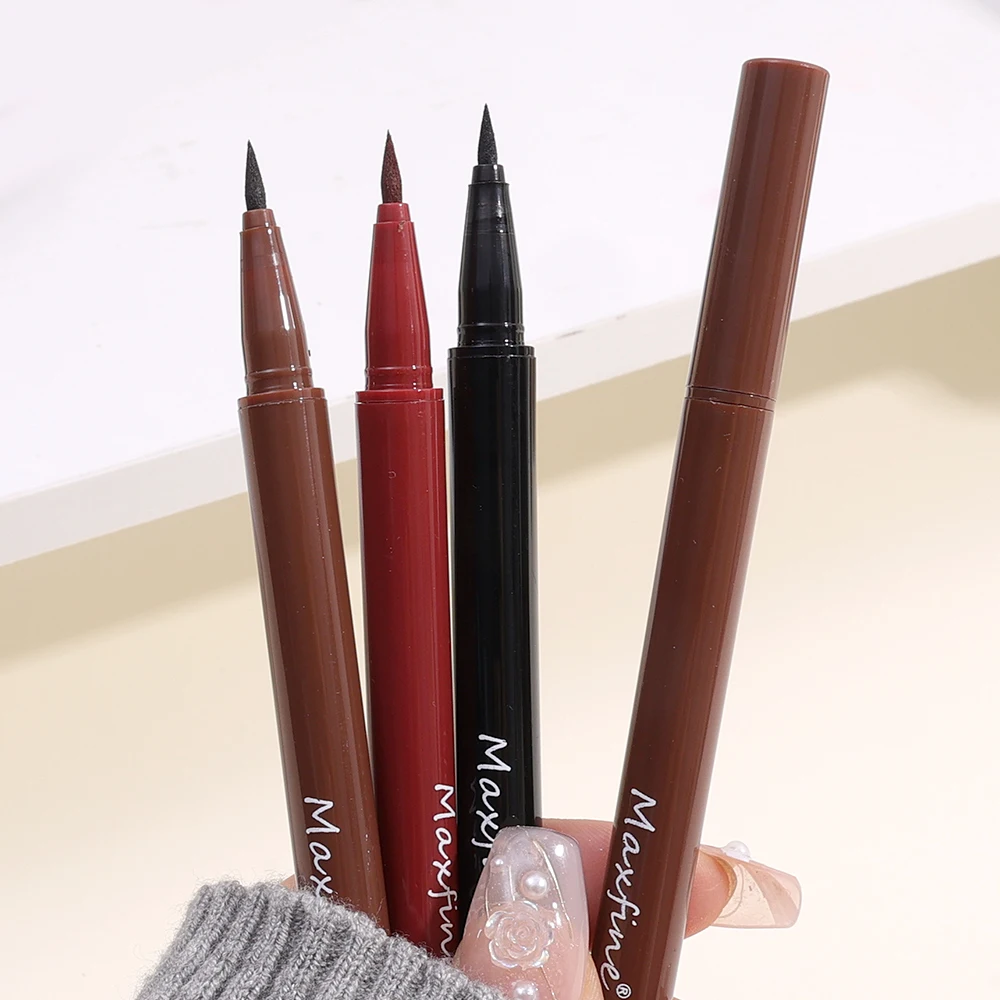 Sweat-proof Matte Liquid Eyeliner Pen Waterproof Lasting Silky Quick Dry Black Brown Red Eye Liner Pencil Eyes Makeup Cosmetics