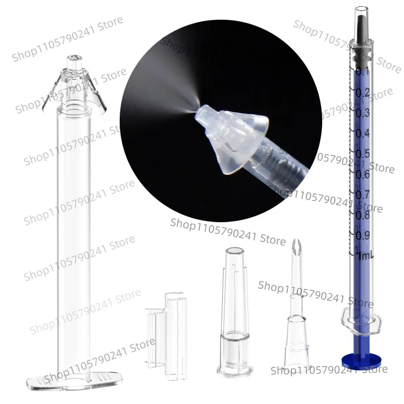 Disposable Sterile Nasal Sprayer Atomization Device Single Nozzle with 0.2 to 1ml Syringe Individually Packed