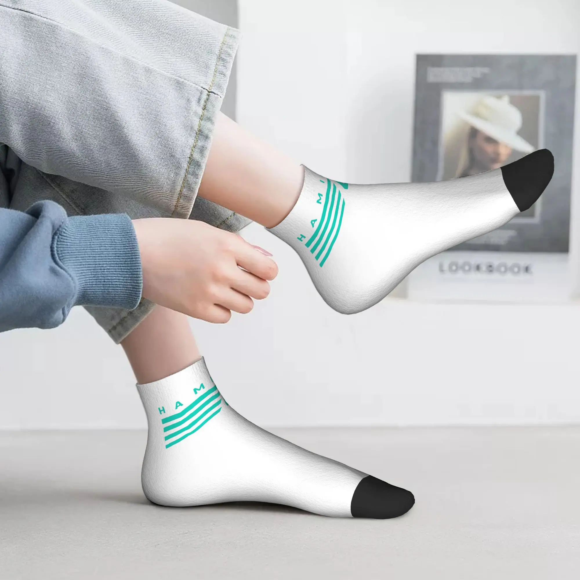 Lewis Hamilton 44 - F1 Socks Harajuku High Quality Stockings All Season Socks Accessories for Man's Woman's Gifts