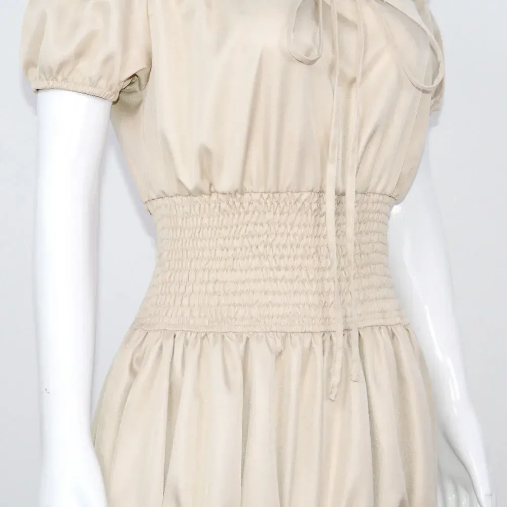 Robe Bohème Renaissance Aldult für Halloween, Robe Bohème Diogante, Taille Smockée, Robe de Kostüm Andersenro, Robe de Carnaval,