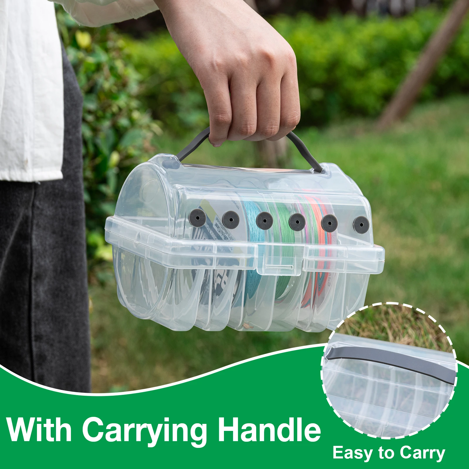 Goture Caja para sedal transparente con desagüe - imagen 4