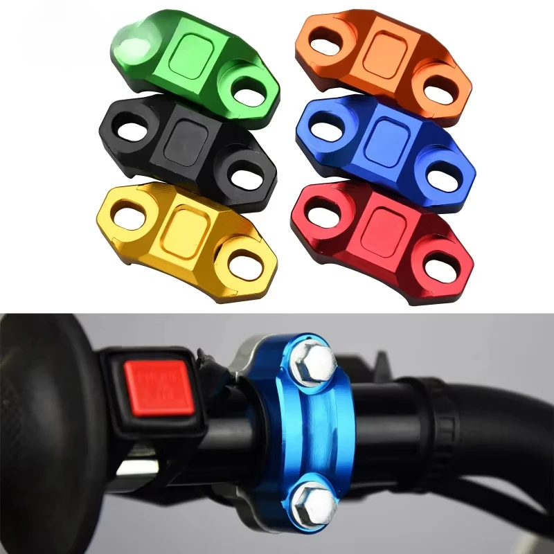1 peça de capa de fixação para cilindro mestre de freio e embreagem de motocicleta em alumínio CNC, para montagem no guidão, compatível com Honda, Yamaha, Kawasaki, Suzuki, KTM.