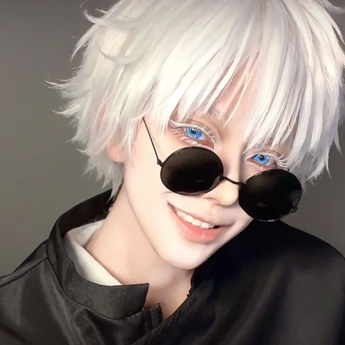JeweLens 1 Paar Satoru Gojo Cosplay blaue Farbe Kontaktlinsen Jujutsu Kaisen Anime Softlens 14,5 mm – Detail 2