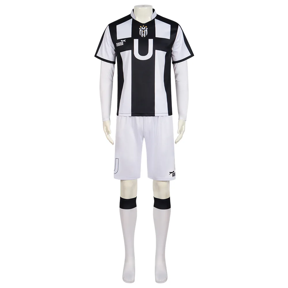 Anime BLUE LOCK Barou Shouei Cosplay Costume Wig 13 Jersey Black White Football Uniform Full Set Adult Man Sports Meet Suit